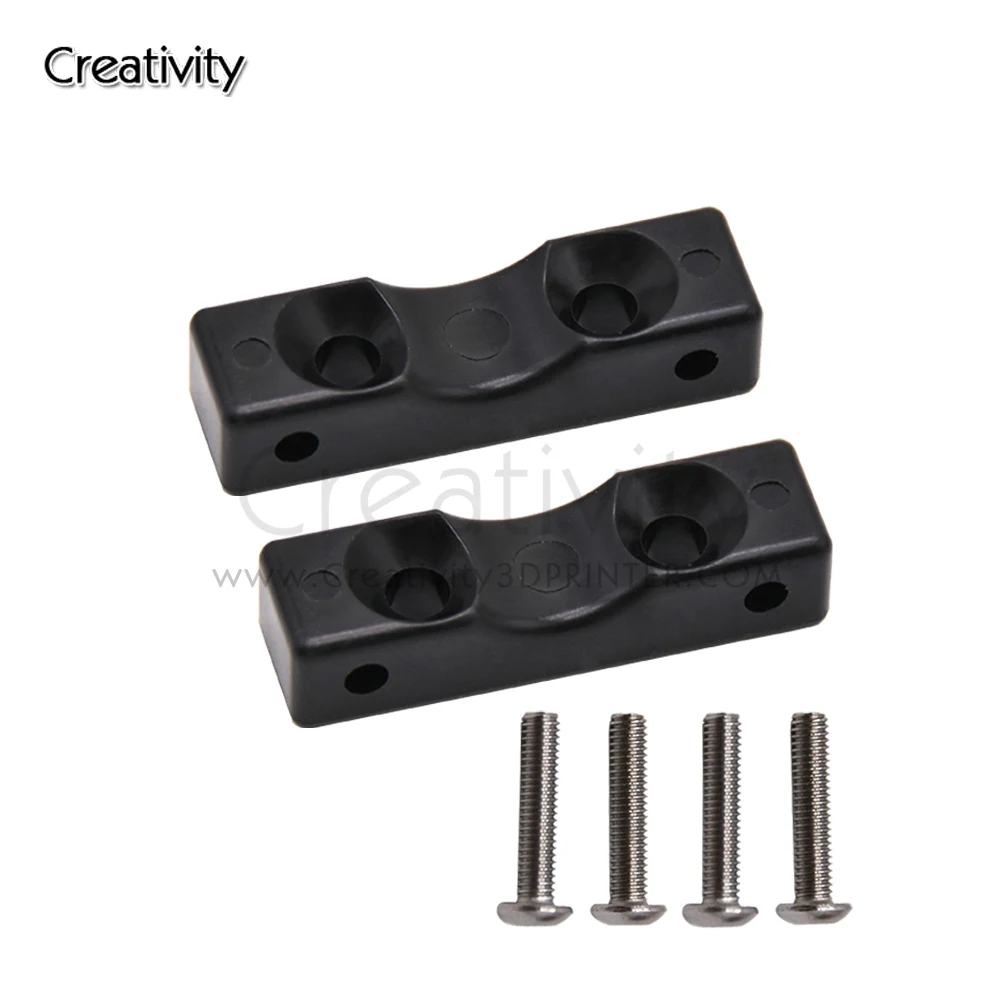 

2 Sets Aluminum Alloy Z axis Stepper Motor Mount with Screw Nuts for Ender-3/Ender-3S/Ender-3pro/CR-10 Series Upgrade Kit