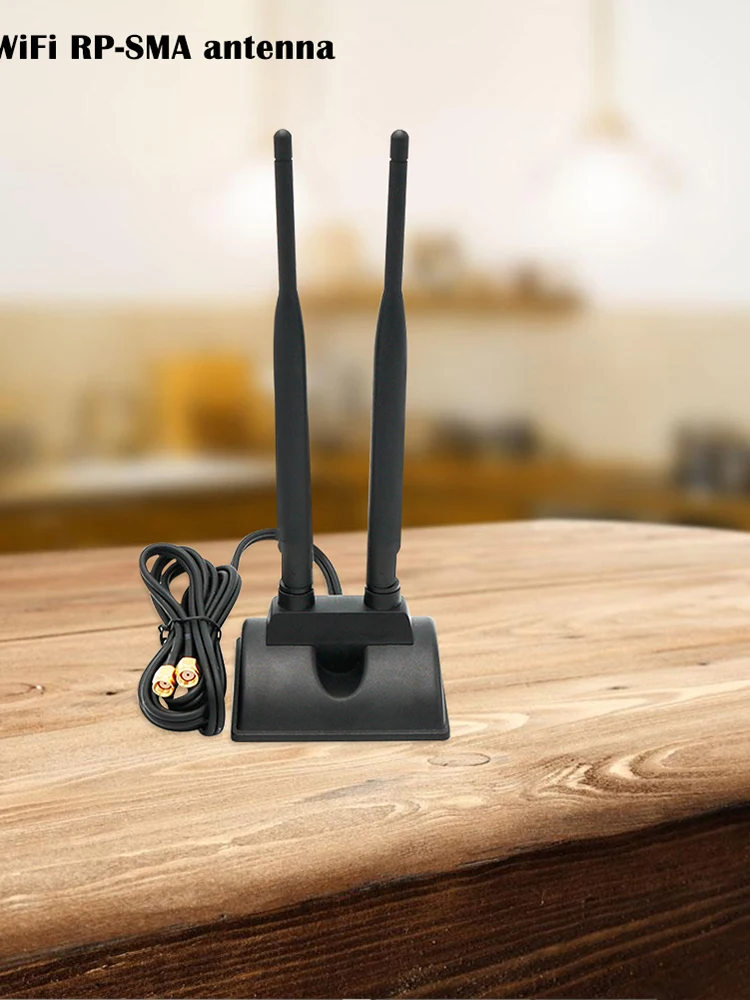 Двухдиапазонный беспроводной усилитель сигнала, двойной усилитель RP-SMA, штекер 2,4 ГГц, 5 ГГц, 5,8 ГГц