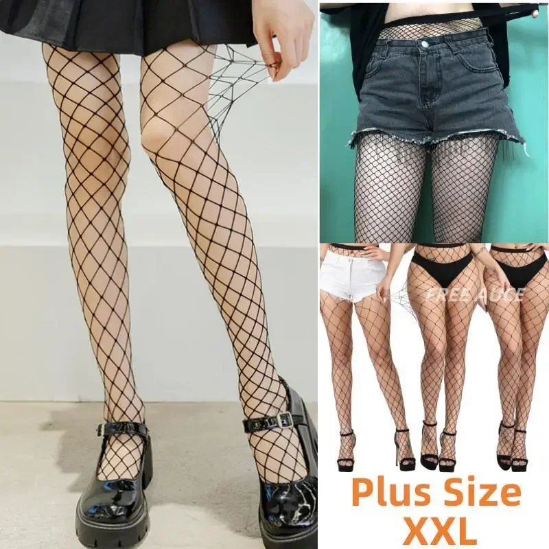 

Plus Size Sexy Women Lace Stockings Fat Thigh High Stocking Lingerie Pantyhose Tights