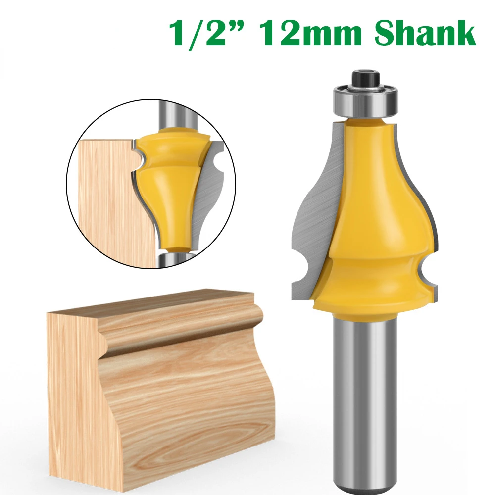 1/2 Handle 12 Handle Bottle Shaped Line Cutter Woodworking Milling Cutter Tungsten Steel Milling Cutter