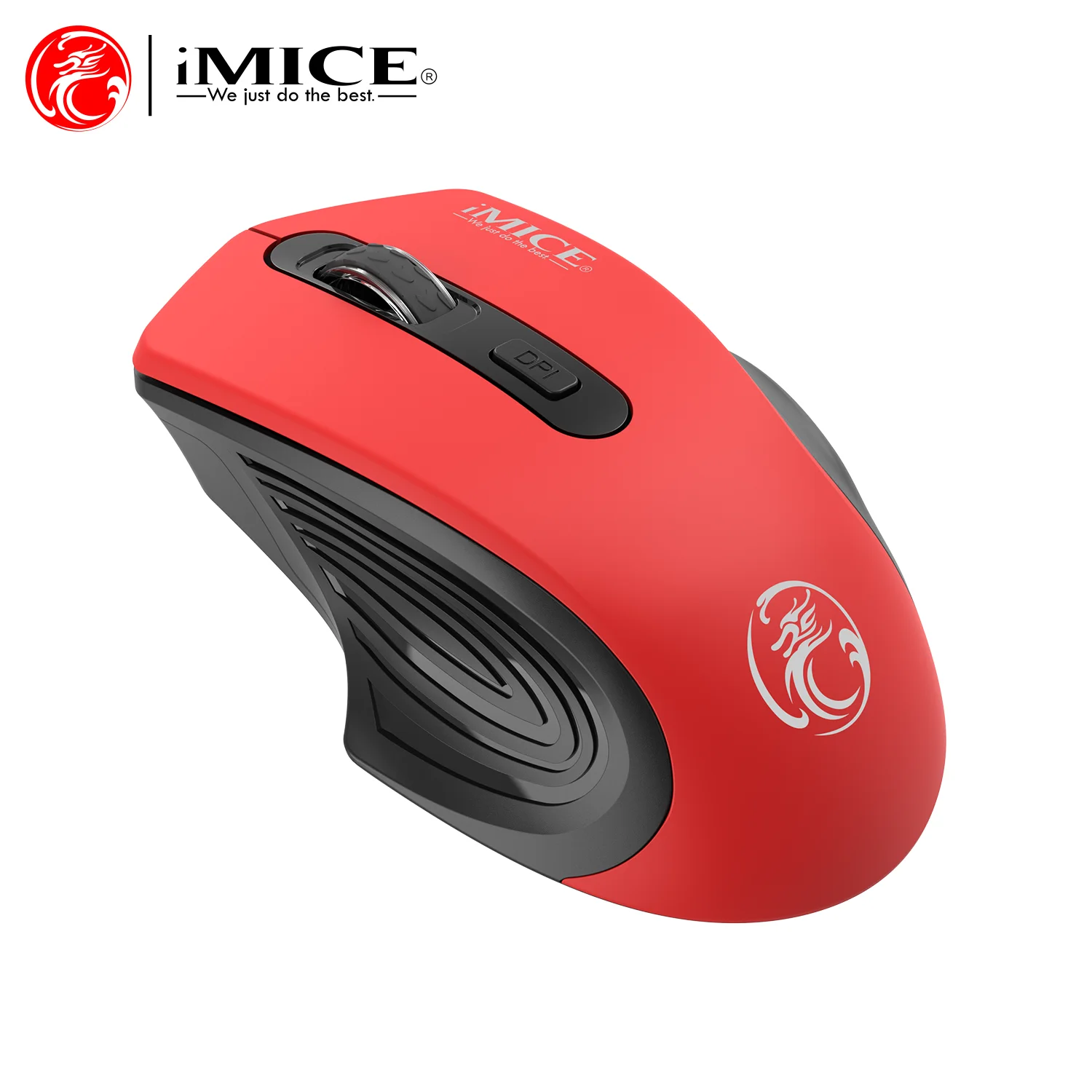 Silent Wireless Mouse 2.4G USB | Battery-Powered Optical Tracking | with USB Receiver | Ergonomic for Business Office | Laptop