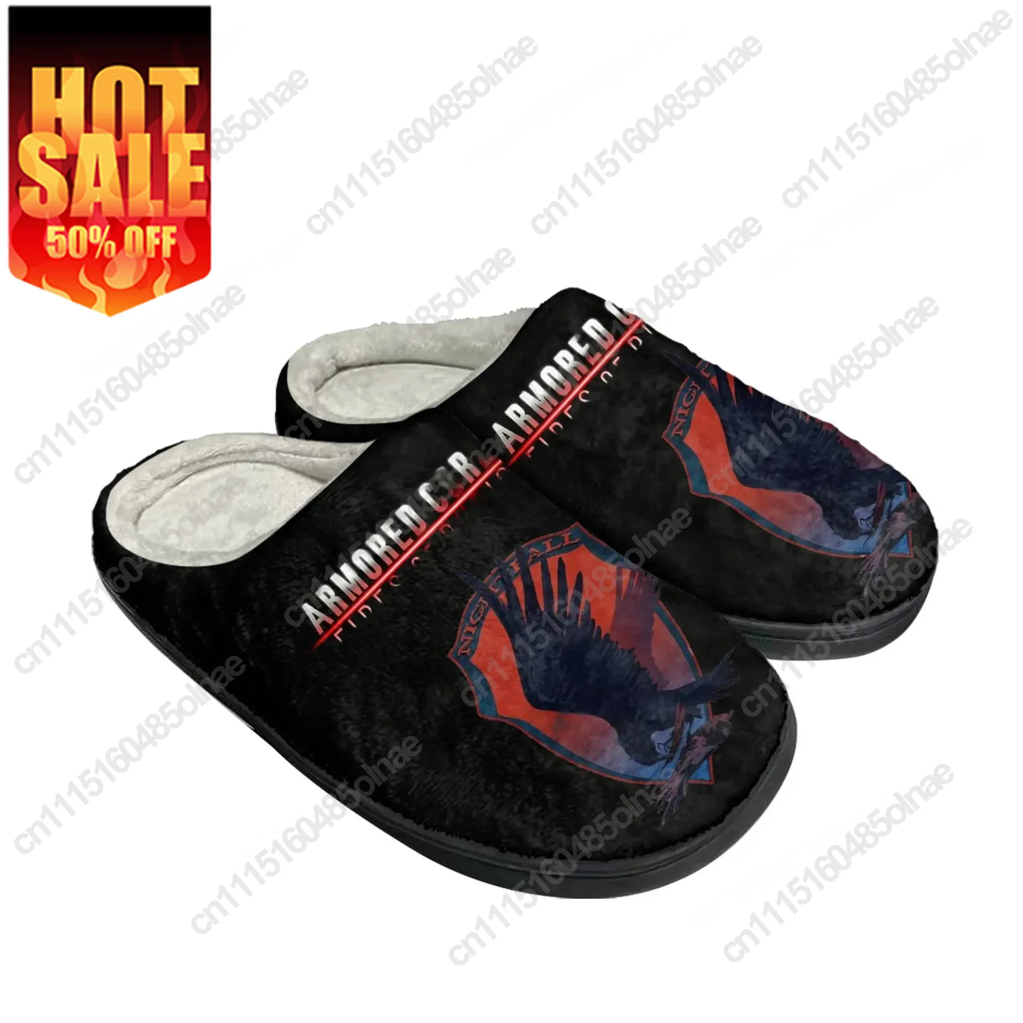 Armored Core VI Fires Of Rubicon Home Cotton Slippers Hot Game Men Women Plush Bedroom Casual Keep Warm Tailor Made Slipper