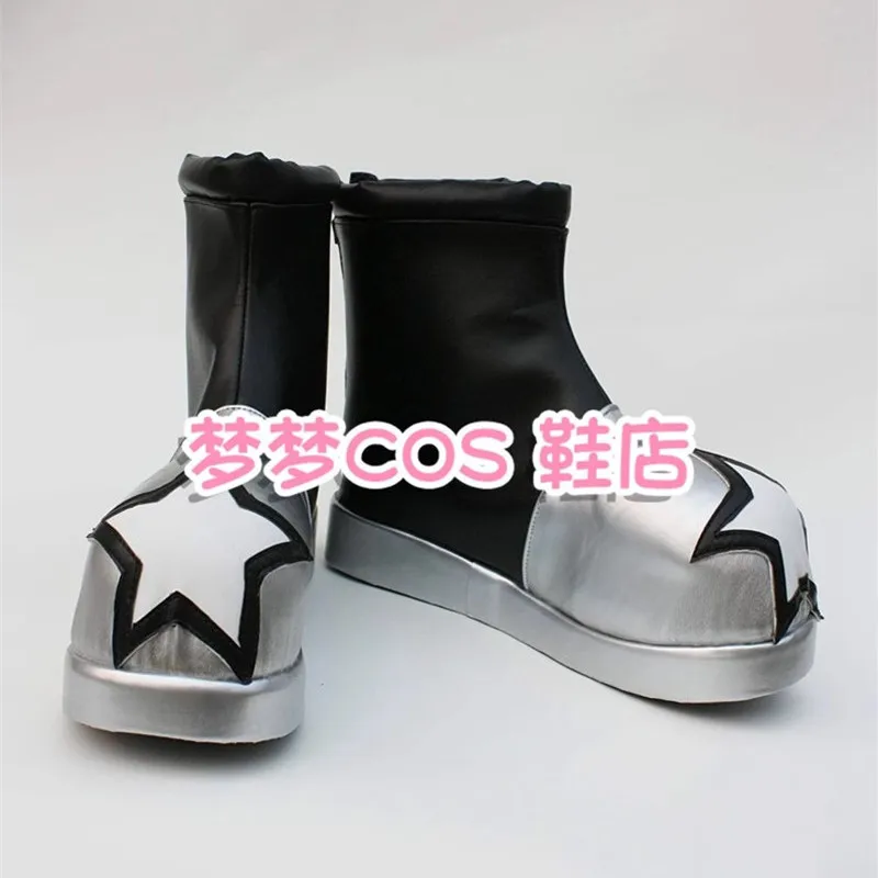 JP Anime SOUL EATER Black Star คอสเพลย์รองเท้าหนังทําด้วยมือรองเท้าเครื่องแต่งกาย