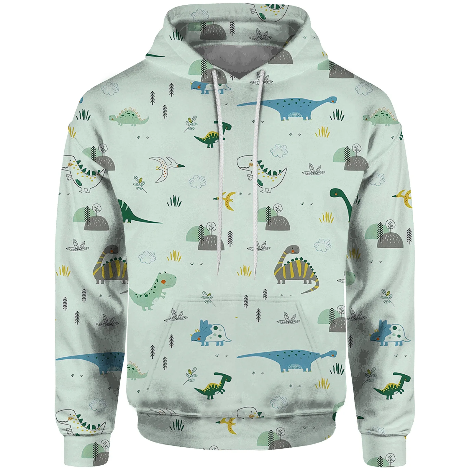 

Cartoon Dinosaur Sweatshirt Hooded Sweatshirt With 3D Digital Printing Comfortable and Cute Official Website Y2k Hoodies