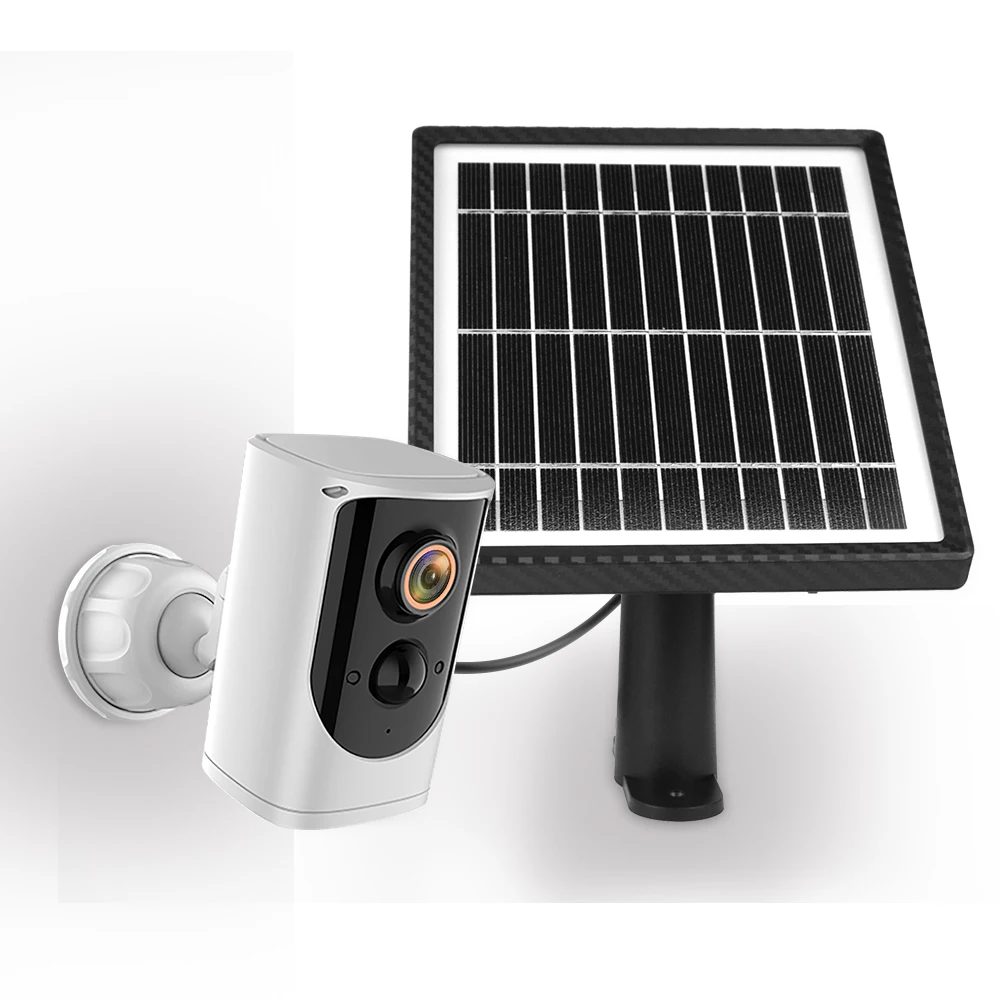 New 2024 Solarie Solar Panel Surveillance Cctv WIFI Wireless Outdoor PIR PT Night Vision 32G SIM Card Slot mon itoring IP cam er