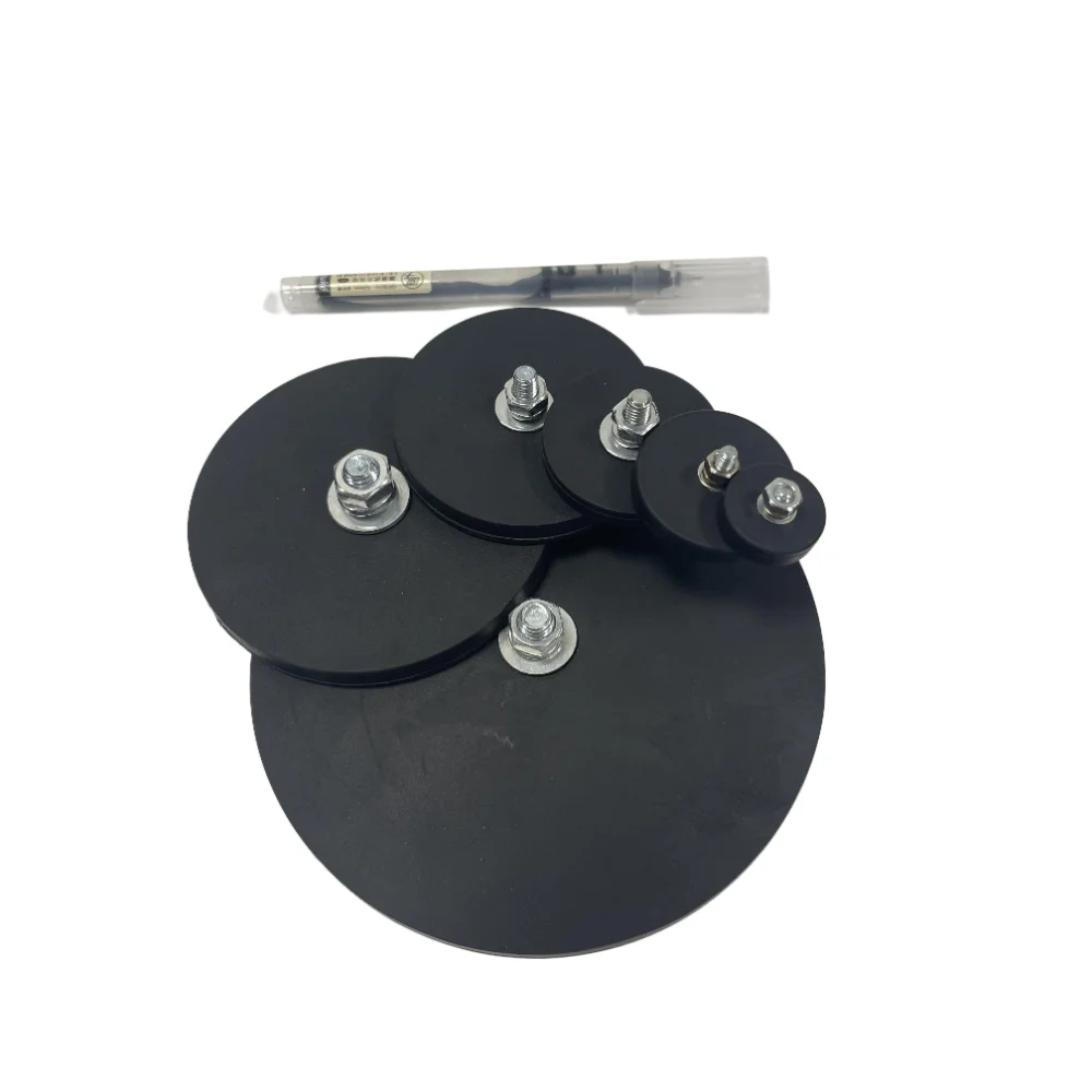 Base magnética de parafuso de borracha forte, 2 peças com parafusos e arruelas magnéticas para luz de trabalho suv offroad suporte de luz fixo