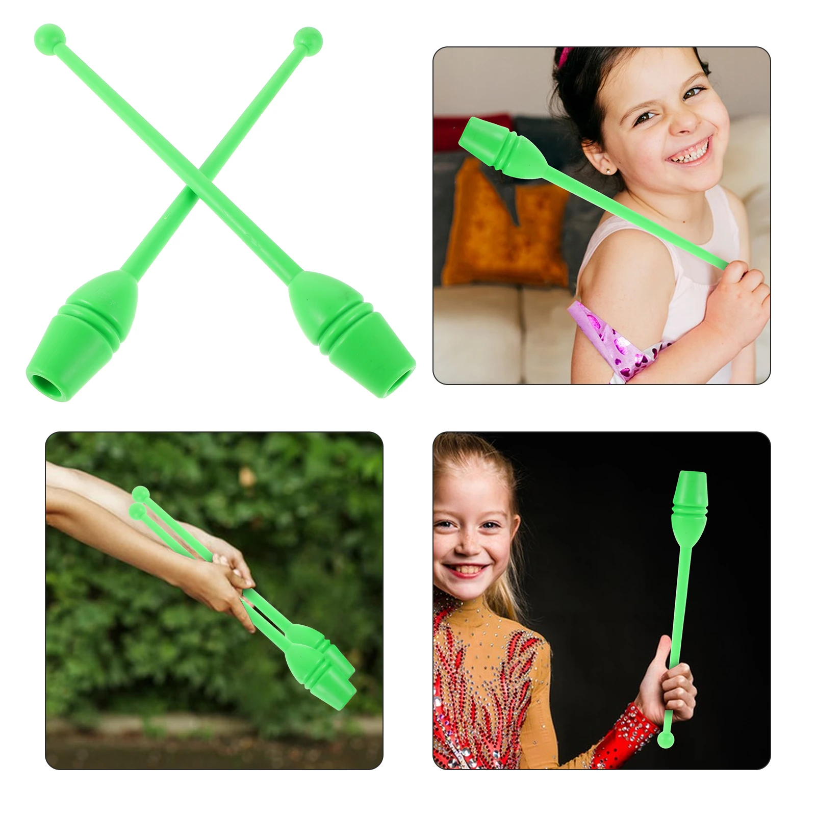 

1Pair Rhythmic Gymnastics Stick Training Clubs Equipment for Competition Practice/Skill Development in Artistic Performance 35cm
