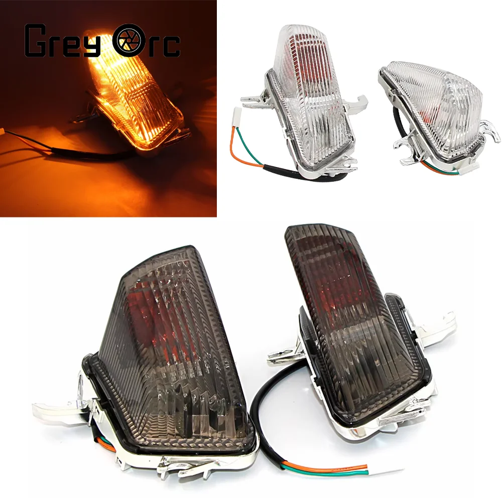 

For Kawasaki Z1000SX 2011-2016 2012 2013 2014 Accessories Motorcycle 12V Front Turn Signal Indicator Flashing Light Smoke/Clear