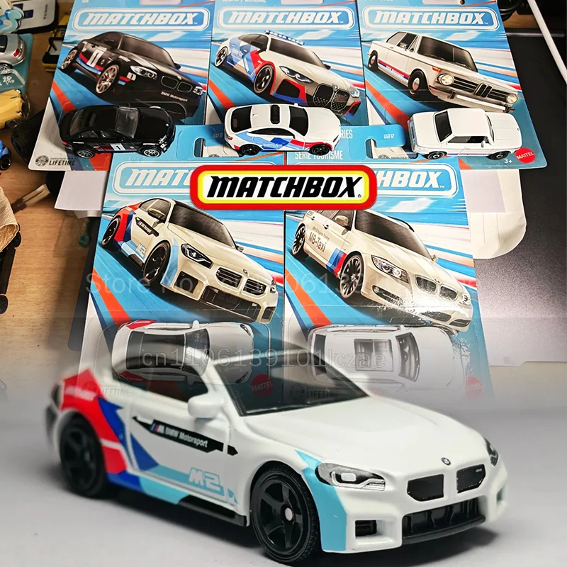 26R Matchbox Car 1/64 Diecast Bmw 1m I4 Police Sedan Verline 2002 Vehicles Ornament Metal Models Toys Collection Birthday Gift