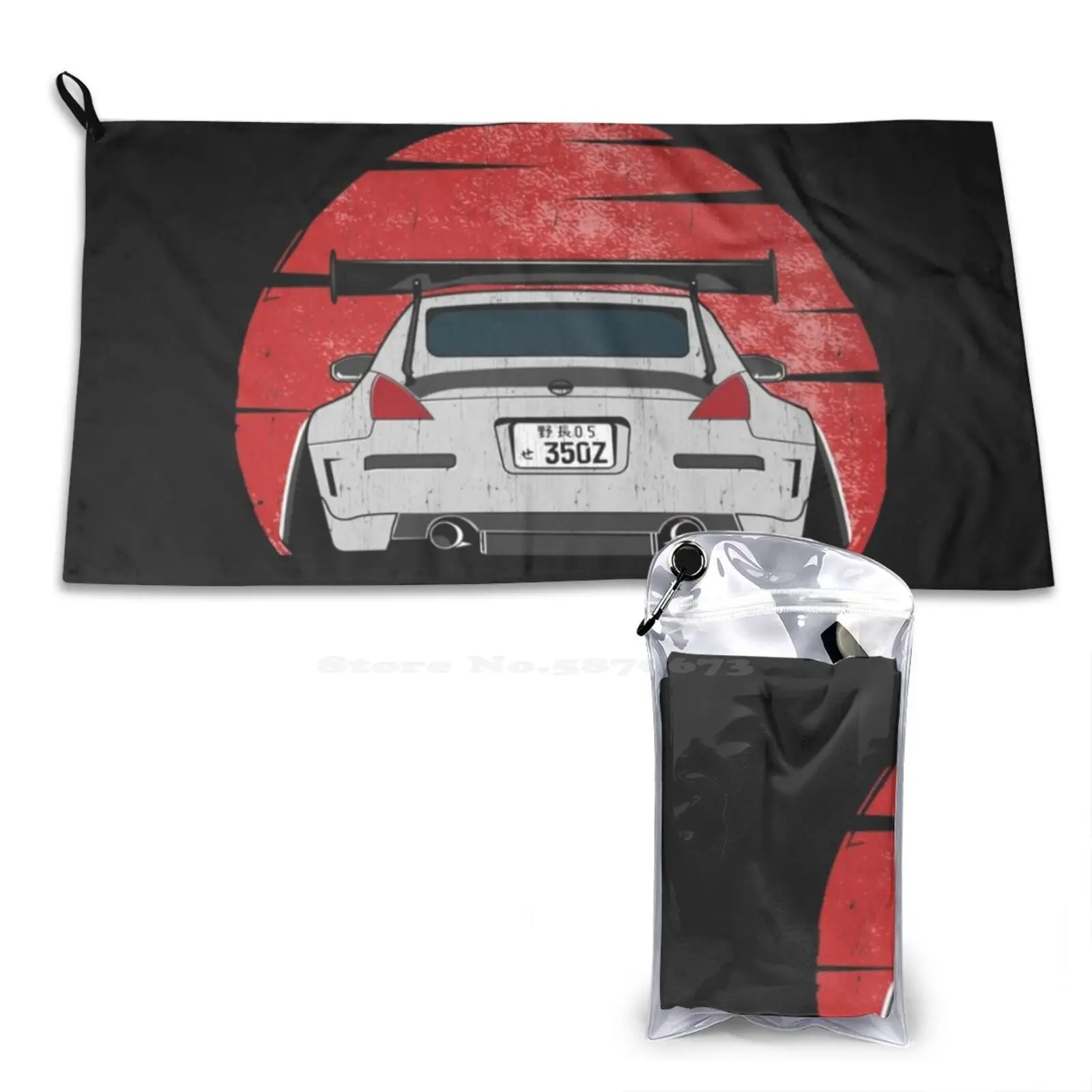 Vintage 350Z Jdm Lover Soft Microfiber Fabric Face Towel 350Z Jdm Lover Owner Stance Drag Racing Sleeper Import Tuner Cars