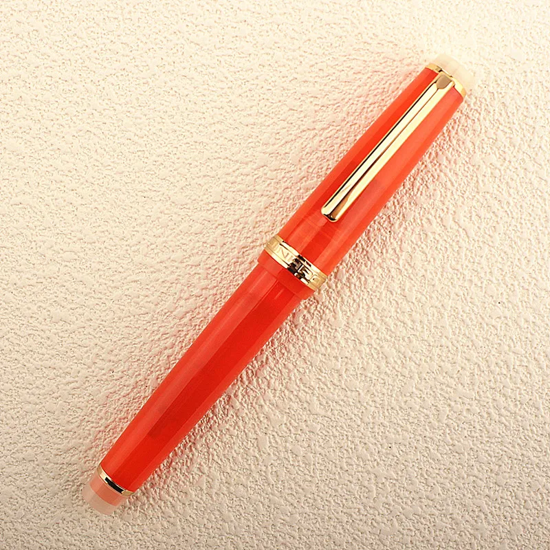 

Luxury Jinhao 82 Fountain Pen Transparency Acrylic Pen Spin Golden EF F Nib Business Office School Supplies Writing Ink Pen