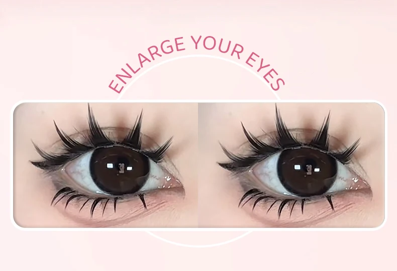 DINGSEN 5 Paar Manga-Wimpern, Augen-Wimpern, weiche, natürliche lange Wimpern, künstliche Wimpern, Anime-Wispy-Streifen, falsche Wimpern, Make-up – Detail 5