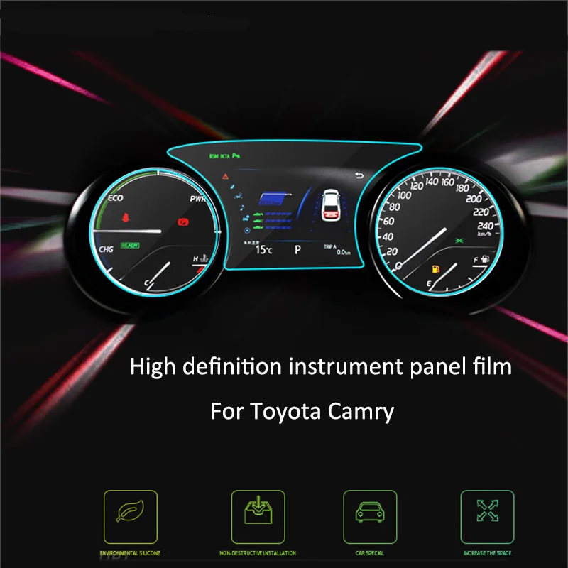 Przyrząd samochodowy Panel folia ochronna odcisków palców dowód wnętrze folia ochronna wnętrze dla Toyota Camry 2018 2019 2020