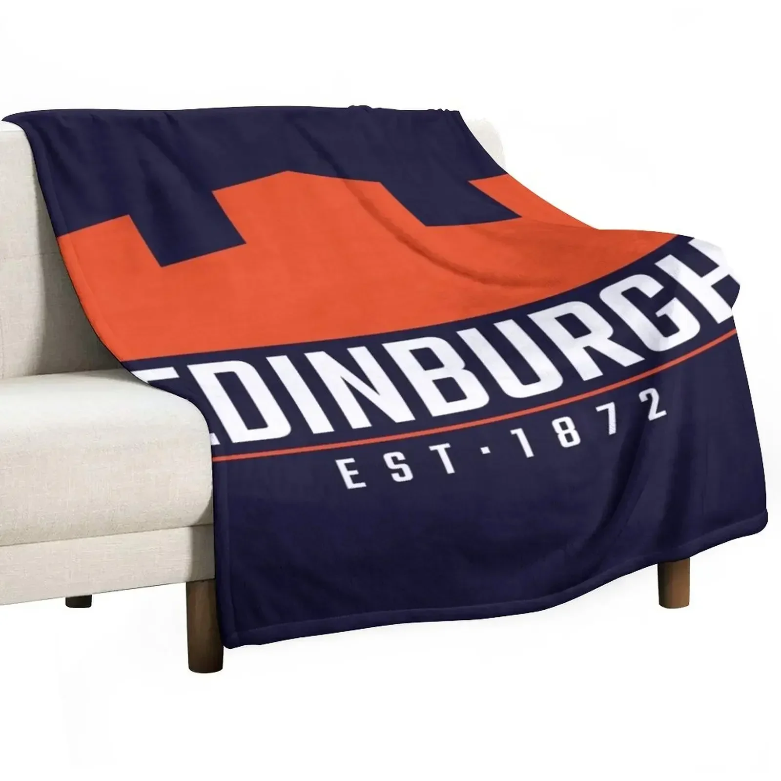 

The Edinburgh Rugby Logo 2 Throw Blanket Plaid on the sofa Multi-Purpose Blankets