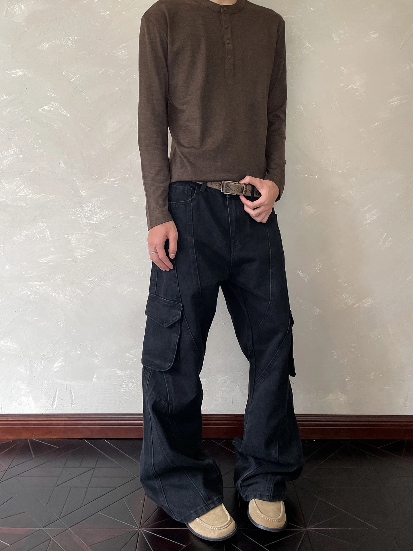 

Американский ретро-декоition, индивидуальный дизайн, рабочая одежда, джинсы, прямые брюки, расклешенные брюки для похудения, молодежная повседневная одежда