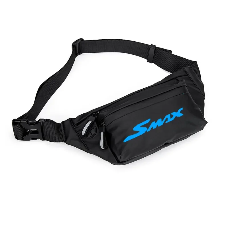 

For SMAX155 SMAX 155 LOGO Men Waist Pack Belt Hip Bum Slant back bag Chest Bag Male Motorcycle Riding Antitheft Purse