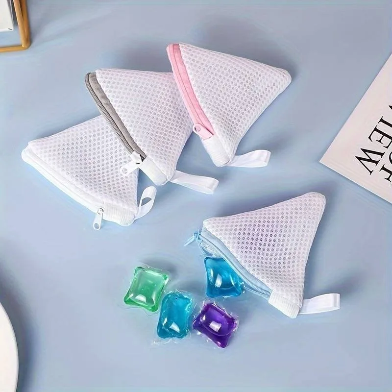 Laundry Pod Mesh Bag with Zipper Reusable Washing Machine Pouch for Detergent Pods Scent Beads Washable Delicates Bag Items