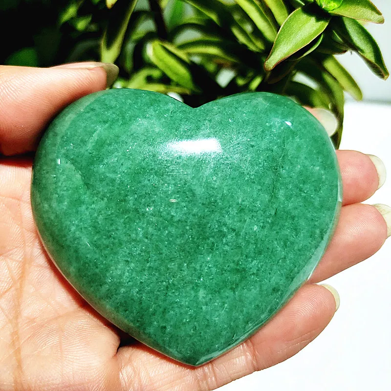 Natural Stones Green Strawberry Crystl The Heart Plaything Witchcraft Reiki Chakra Healing Crystals Room Home Decoration