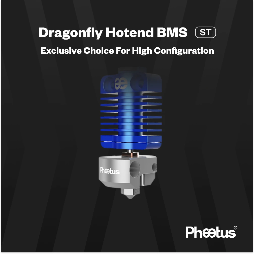 Phaetus BMS Dragonfly 500℃ High Flow Hotend Bimetal Heatbreak Throat For Ender 5/Pro/Plus For Ender 3 CR10 series 3D Printer