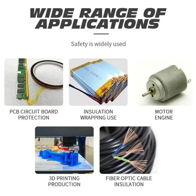 Nastro isolante per batteria ad alta temperatura, isolamento termico dorato, protezione della scheda elettronica, nastro isolante adesivo in poliimmide