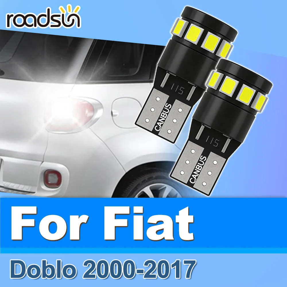 

Roadsun 2X Canbus LED License Plate Lamp Parking Light Bulbs For Fiat Doblo 2000 2001 2002 2003 2004 2005 2006 2007 2008-2017