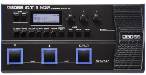 GT-1B GT-1 GX-100 Bass/Guitar Multi-Effects Pedal with Rosewood Finishing