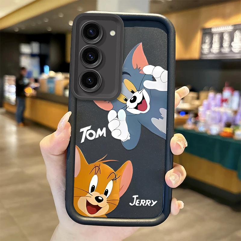 Tom and Jerry Non-Slip Phone Case For Samsung Galaxy S24 S23 S22 S21 Ultra Plus S23 S21 S20 FE Popular Silicone Shockproof Cover