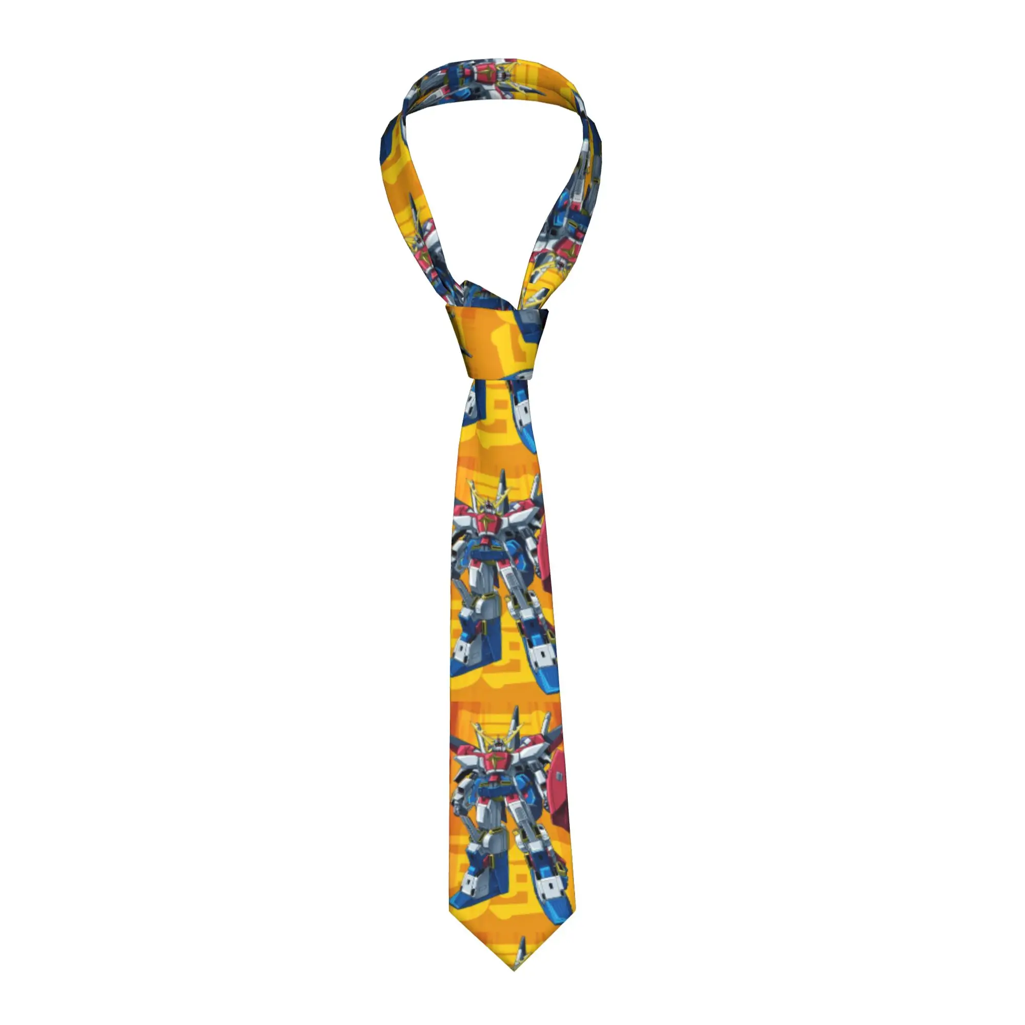 

Custom Gundames Mobiles Suit Comic Necktie Men Mens Silk Tie For Father's Day