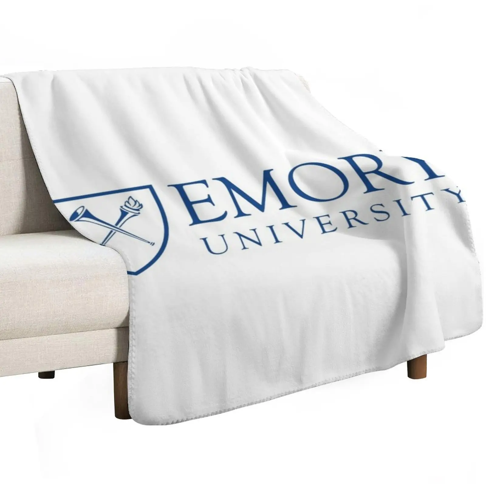 emory university merch Throw Blanket Flannel Quilt Giant Sofa Bed linens Blankets