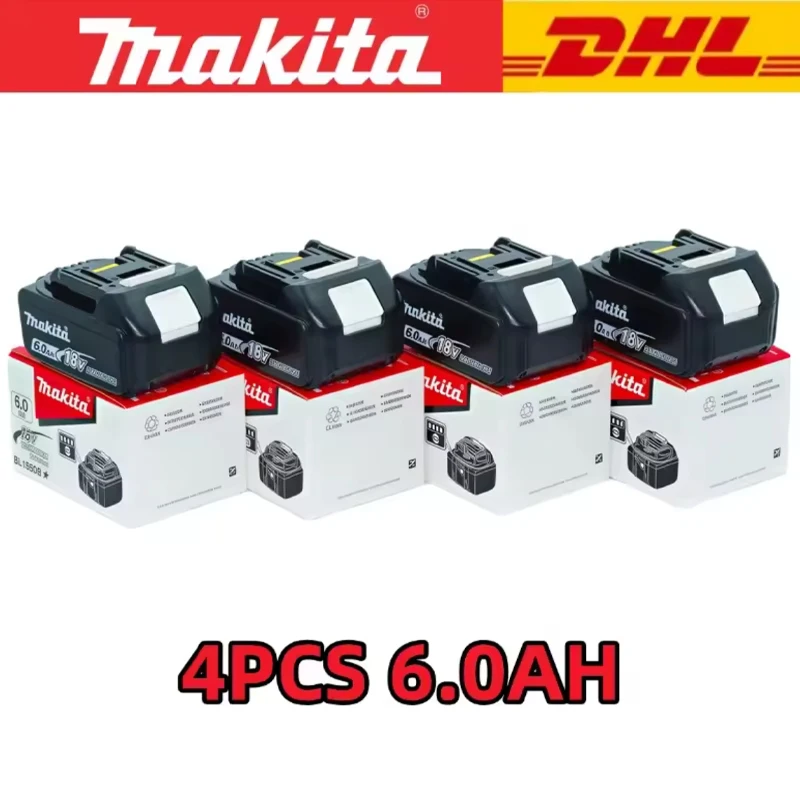 Nouvelle batterie de remplacement au lithium-ion 18V 5.0Ah 6.0Ah 9.0Ah pour outils électriques Makita 18V DDF487 DGA404 DTW700 DHP487 DTD173