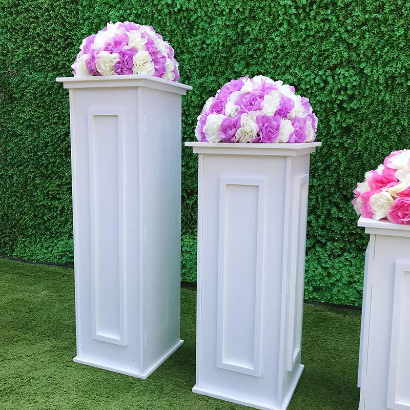 New Wedding Props Split PVC Square Pillar Road Guide European Roman Pillar Road Guide Outdoor Wedding