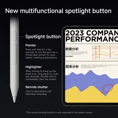 Imagen 2 del producto Lápiz óptico de enfoque Xiaomi para Xiaomi Pad 7/7Pro,Mi Pad 6S Pro 12,4 lápiz inteligente táctil dibujar escritura pantalla miPad lápiz óptico