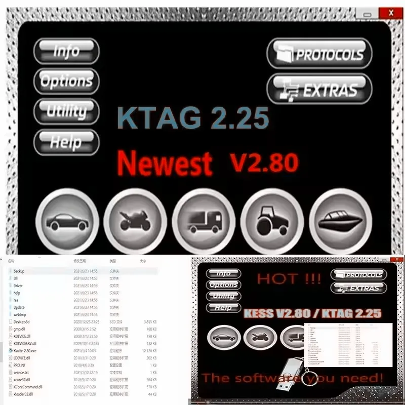 

2025 Hot Sale Ksuite 2.80 ECU Programming Software: Fix RSA Error for KESS V2 V5.017 Supports Car Truck Bike Tractor Boat