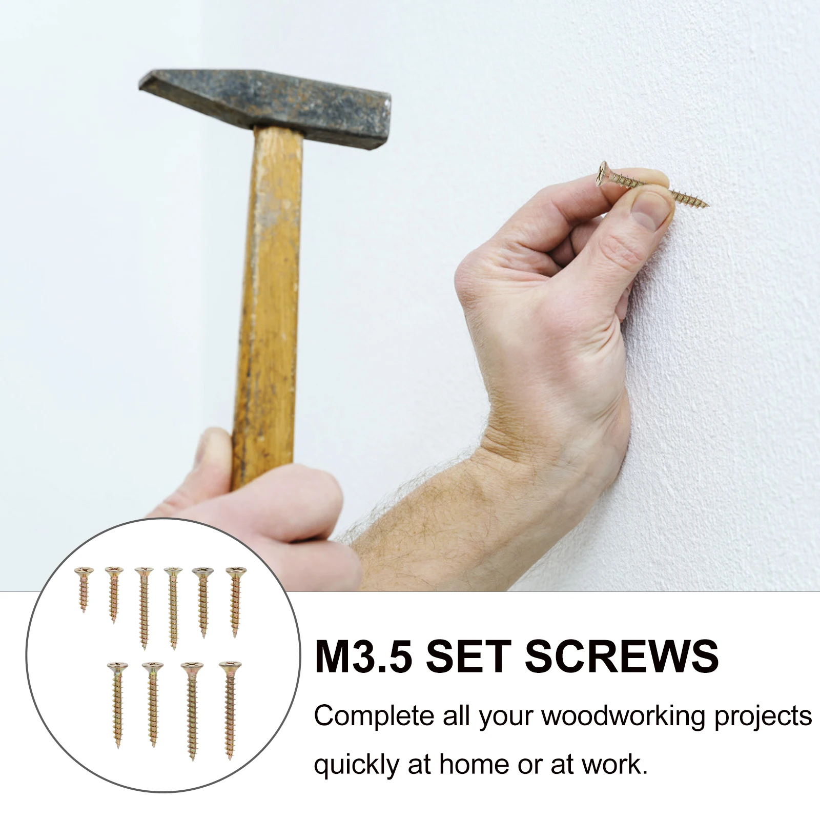 

Self Tapping Woodworking Screws 5 M4 Zinc Color Flat Cross Recessed Tapping Bolts Furniture Wooden Doors Stair Posts