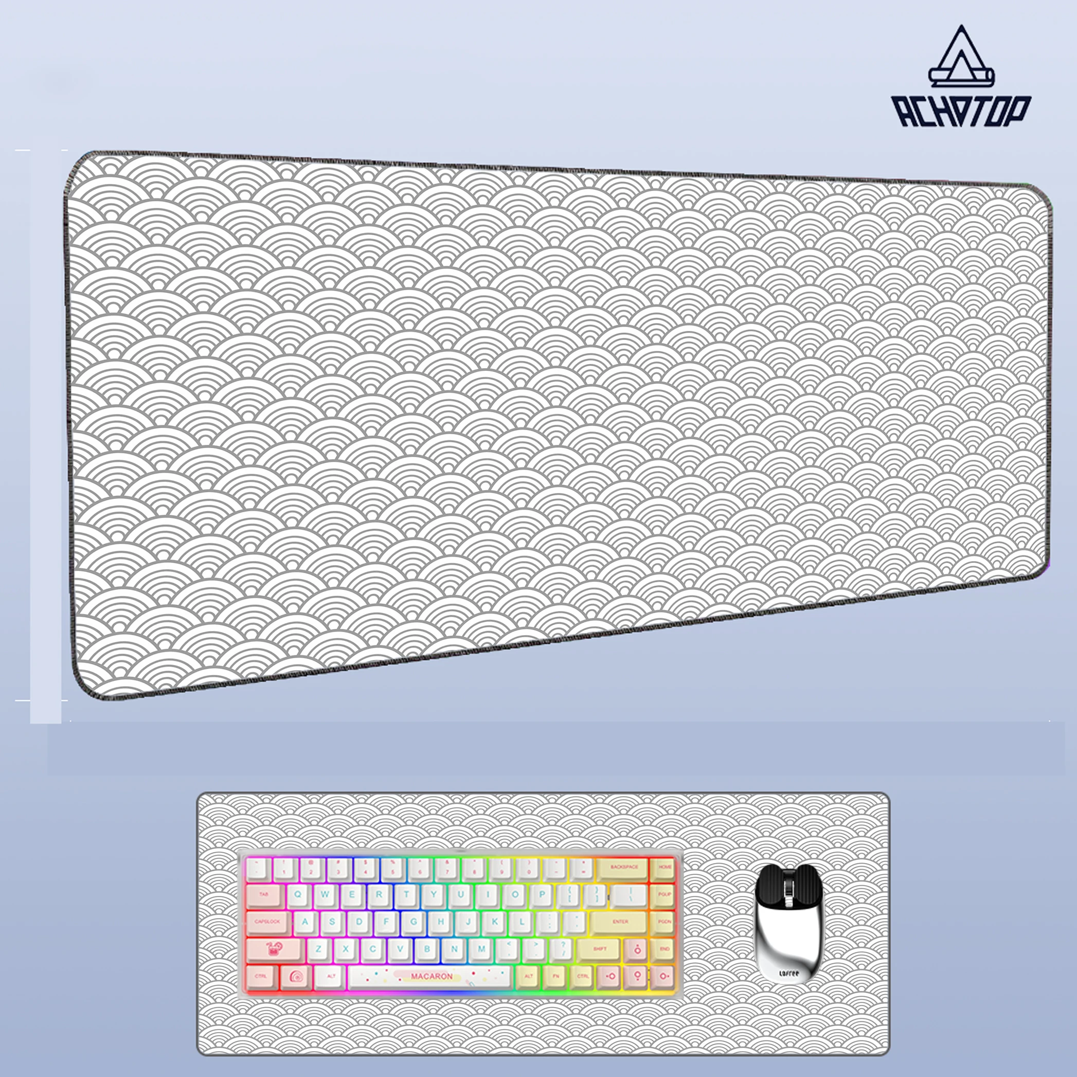 

Playmat Game Pad Mousepad Computer Mouse Pad Art Black And White Line Non-Slip Natural Rubber Carpet Square Desktop Mouse Pad