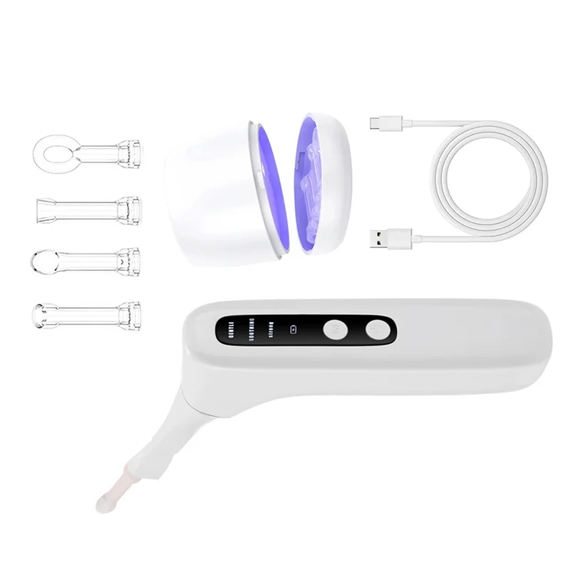 

【SUPERDEALS】Tonsil Suction Stone Remover With 3-Speed Adjustment Oral Care Set Including Disinfection Chamber