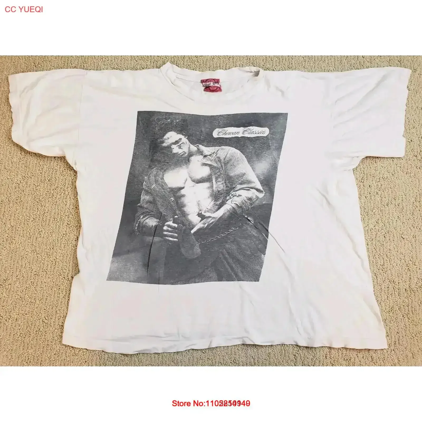 Vtg Chewan Classic Photo Steve Sandalis Actor Model T Shirt CHECK MEASUREMENTS vintage Washed fashion designer clothes vintage