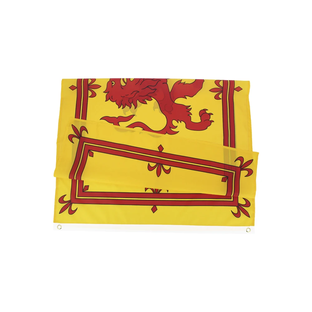 3×5Ft Lion Rampant Scottland Emblem Flag Polyester Printed Banner Tapestry For Decor