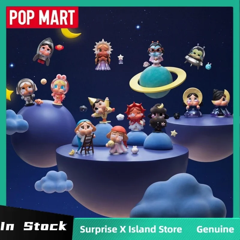 

Popmart Crybaby Crying To The Moon Sit, серия, фигурка, слепая коробка, игрушки, милая фигурка Crybaby, настольная коллекция, кукла, детский рождественский подарок