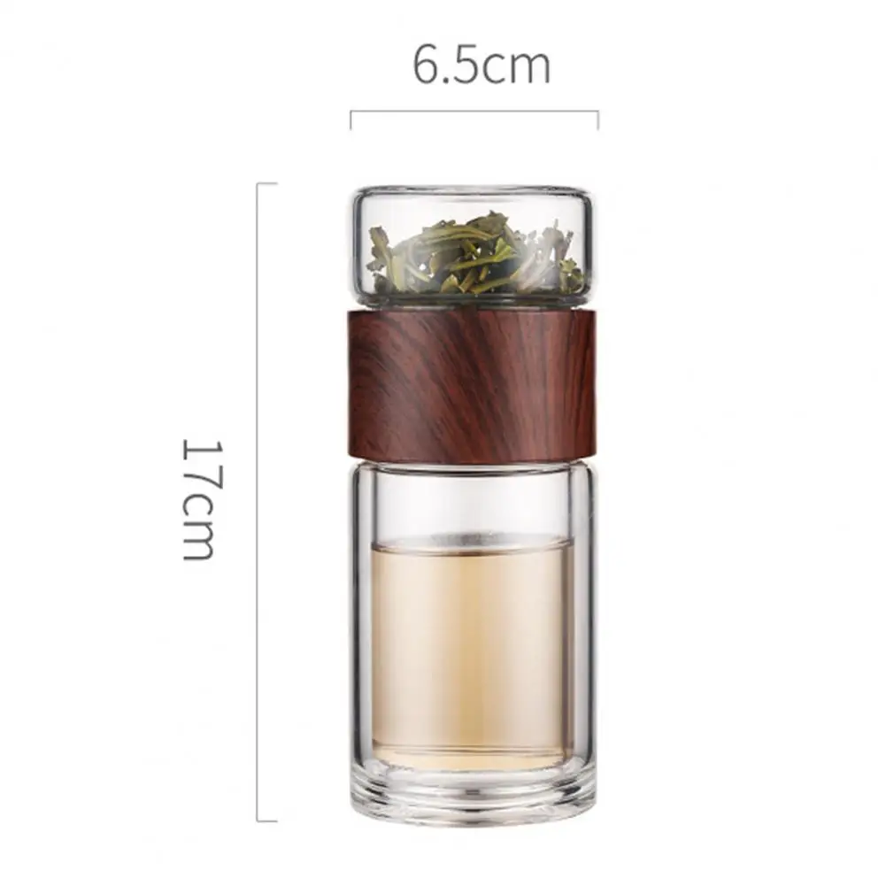 Bicchieri durevoli per bicchieri con infusore per bottiglie di bevande da tè con custodia Borraccia per bicchieri in vetro ad alto contenuto di borosilicato