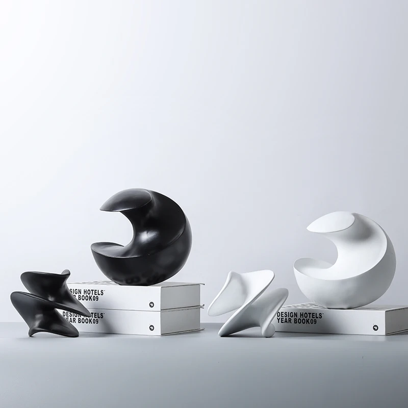 

Modern Minimalist Nordic Resin Geometric Top Spiral Twisted Home Decorative Accessories Creative Desktop Ornaments