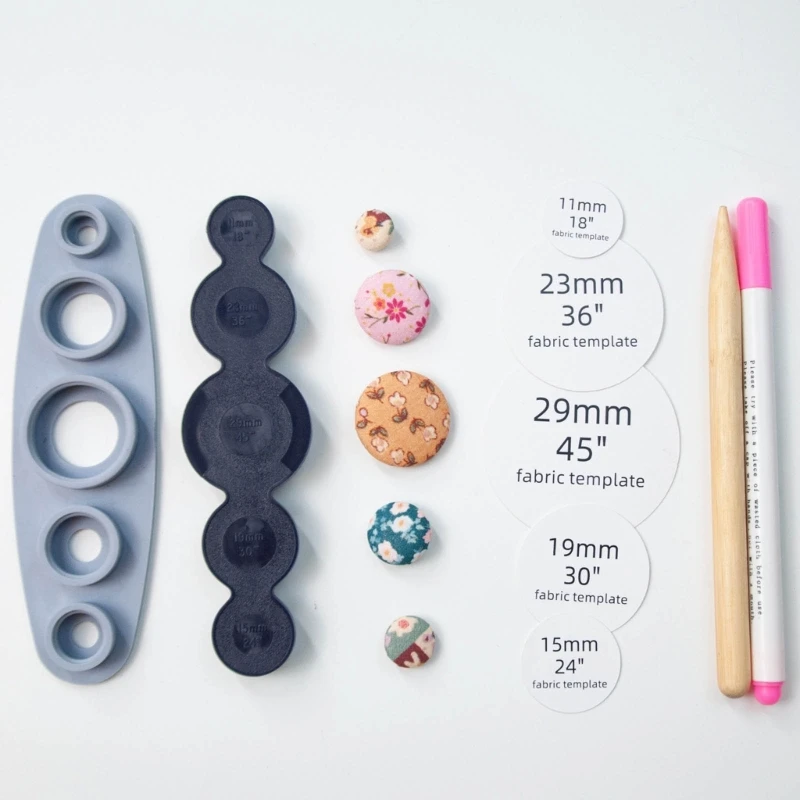 Cover Button Tool Make Own Covered Buttons 11-29mm Size Sewing Craft Cover Button Tools for DIY Cloth Buttons Dropship