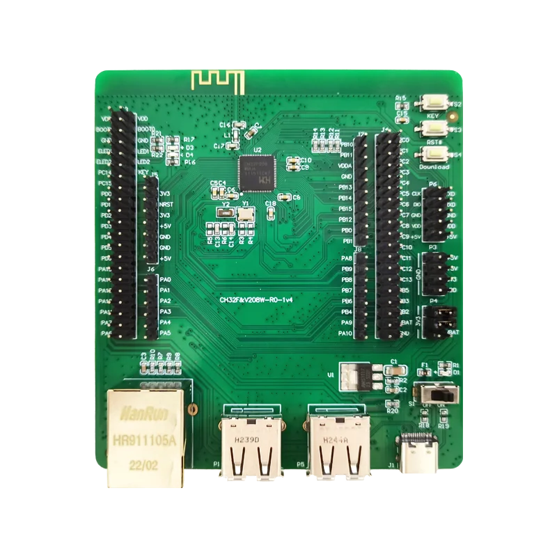 Placa de evaluación CH32F208WBU6, comunicación inalámbrica, Bluetooth, baja energía, 1/2 Uds./lote