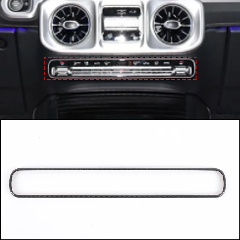 

Real carbon fiber Center Console Air Condition Switch Panel Cover Frame Decoration Sticker For Mercedes-Benz G-Class W463 2025