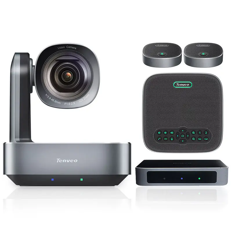 Tenveo VA612Group-EX 12X Zoom 4K UHD PTZ Conference Camera & 9m Pickup Range Speakerphone Video Conference System