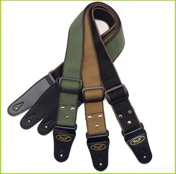 Adjustable Pure Cotton Electric Guitar Strap Portable Cotton Guitar Strap Wear Resistant Easy to Use Instrument Strap