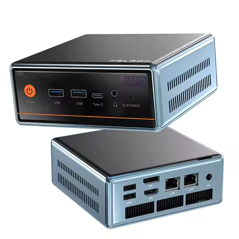 Manufacturer AMD Ryzen 5 5500U Wifi 6.0 BT5.2 Portable Mini PC DDR4 16GB 1TB SSD Dual LAN Gaming Mini PC for Windows 11 Pro