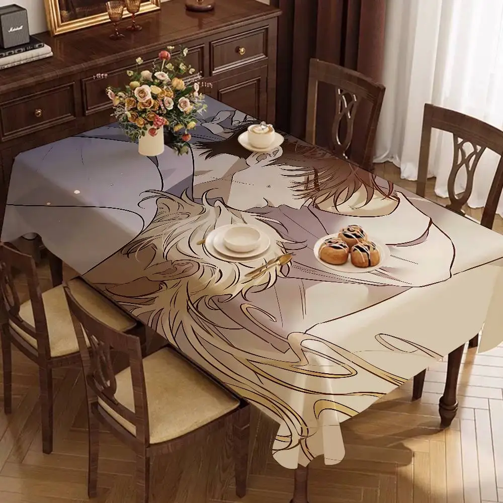 Brothers Without A Tomorrow Bl Anime Tablecloth Birthday Party Wedding Christmas Table Wipe Desk Cloth Decor Covers Rectangle