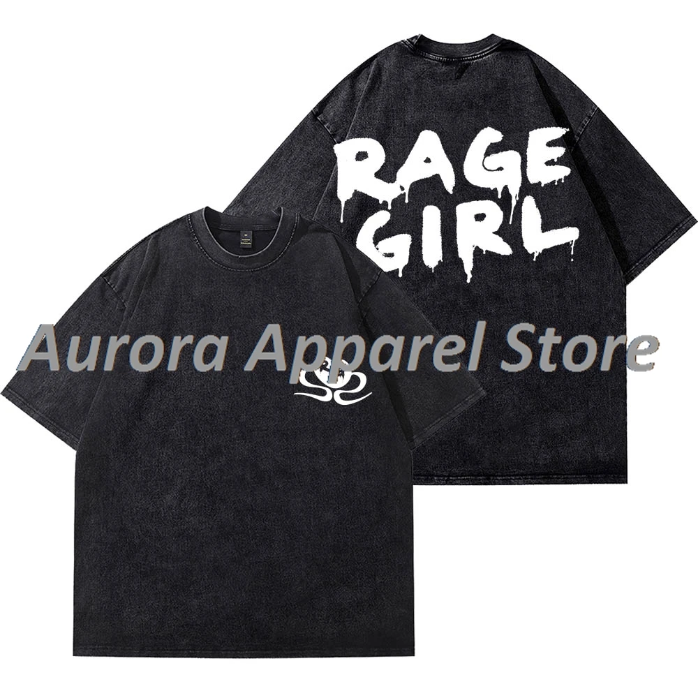 

Винтажные футболки Nina Chuba Rage Girl Arena Tour 2025 Merch для женщин и мужчин, хлопковые футболки с круглым вырезом и короткими рукавами