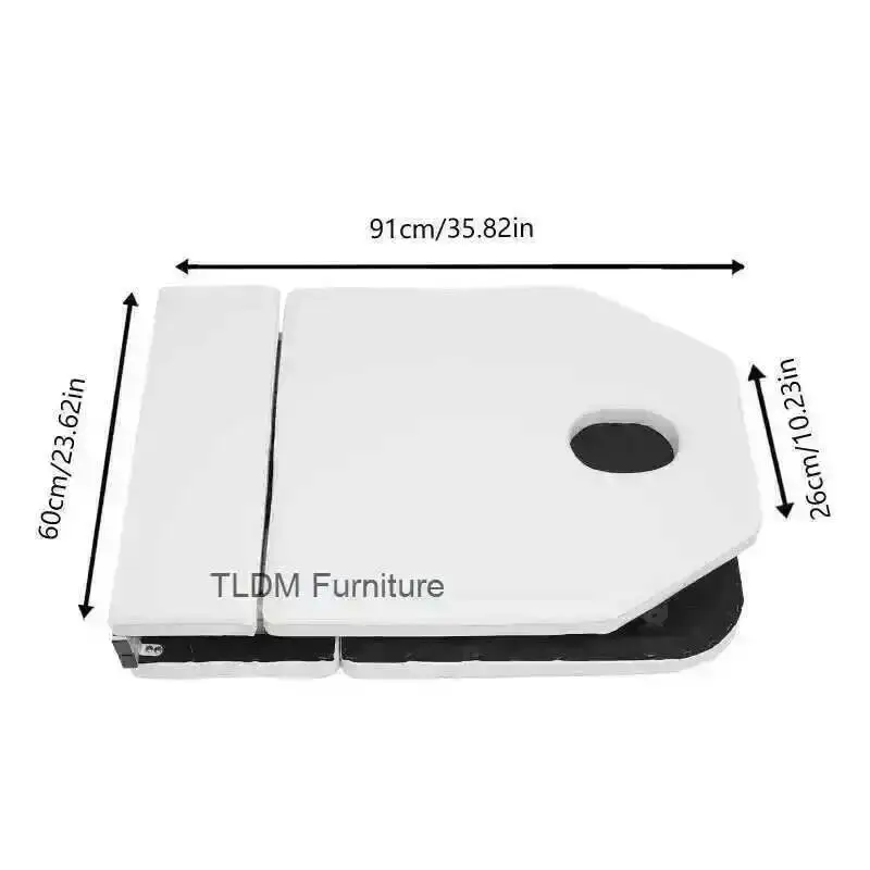 

Bed Bag Massage Table White/Pink/Black Portable Storage Cosmetic Bed Adjustable 3-Fold with Beauty Bed